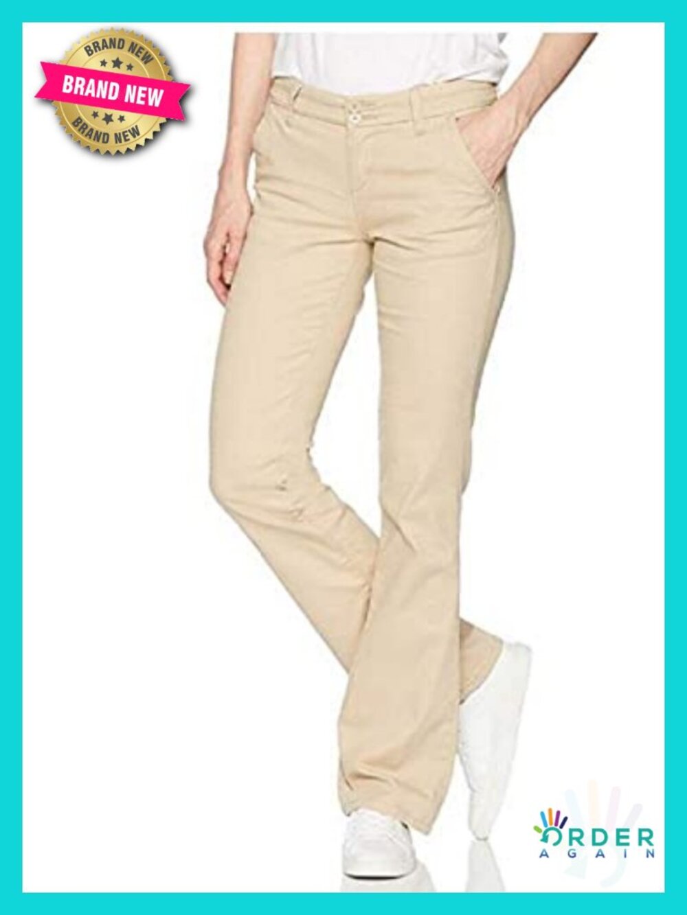 Stretch Uniform Bootcut Work Pant with Slant Pockets